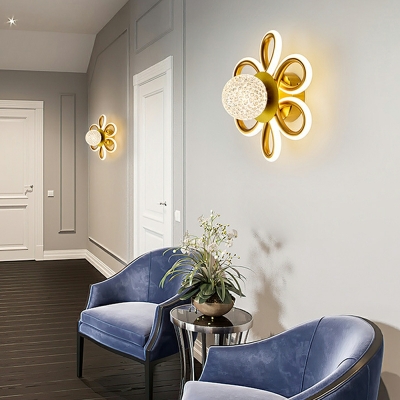 Bend Modern Wall Mounted Light Fixture Metal for Living Room