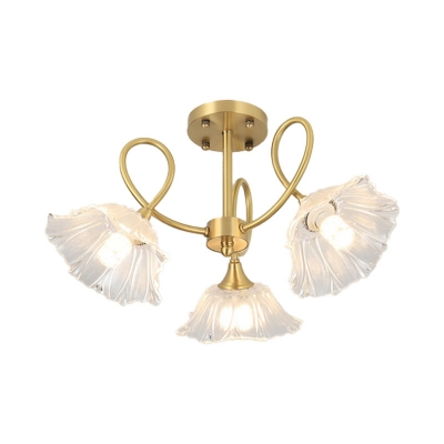 Contemporary Style Flower Shape Hanging Lamp Kit for Dining Room