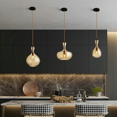 Geometric Pendant Lighting Fixtures Modern Glass for Business Places