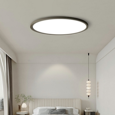 Round Modern Flush Mount Ceiling Light Fixture Acrylic for Living Room