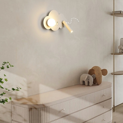 Contemporary Style Cloud Shape 2 LIghts Metal Sconce Light Fixture for Living Room