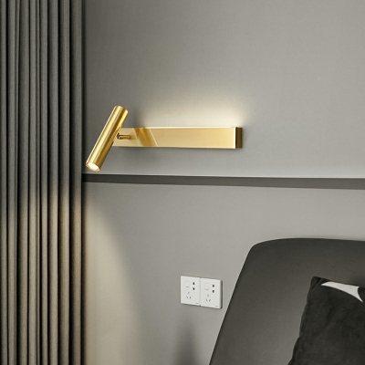 Contemporary Style Cylinder Shape Metal Sconce Light Fixture for Living Room