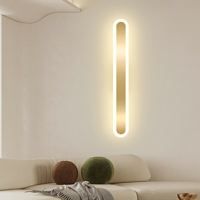 Contemporary Style Rectangular Shape 1 Light Metal Sconce Light Fixture for Living Room