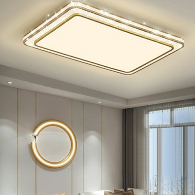 Gorgeous Geometric LED Flush Mount Light Fixtures with Acrylic Shade