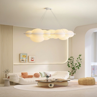 Modern Style Cloud Shape Chandelier Light Fixture for Dining Room