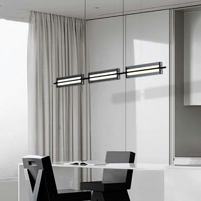 Modern Unique Shape 3 Lights Glass over Island Lighting for Dining Room
