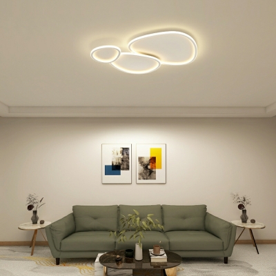 Geometrical Modern Flush Mount Ceiling Light Fixture Metal for Bed Room