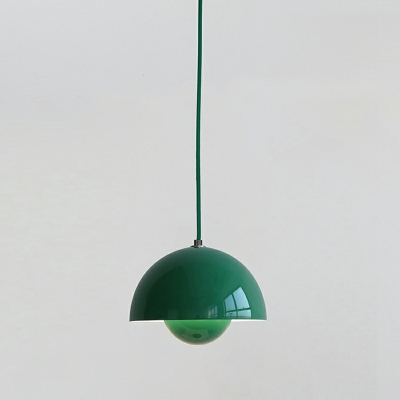 Modern 1 Light Metal Simple Hanging Pendant Lights for Dining Room