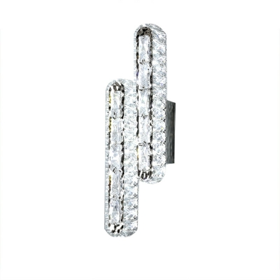 Modern Style Unique Shape Crystal Wall Light Sconce for Living Room