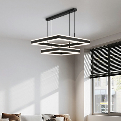 Multi-Tier Modern Hanging Pendant Lights Metal for Living Room