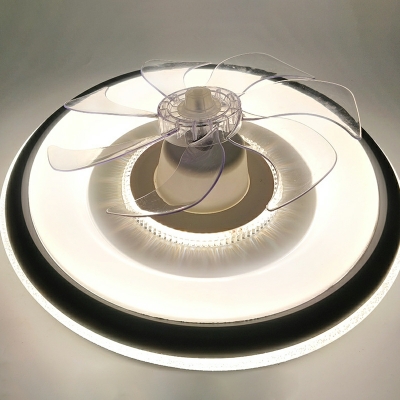 Round Acrylic Flush Mount Lighting Fixtures Kids for Bed Room