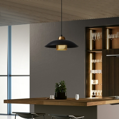 Wide Flare Modern pendant lighting fixtures Metal for Living Room