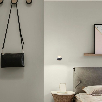 Modern Style Unique Shape 1 Light Metal Hanging Ceiling Light for Living Room