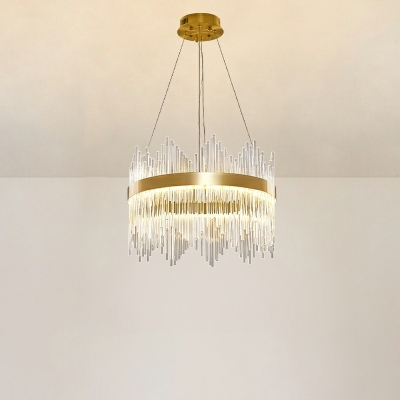Modern Unique Shape 1 Light Glass Hanging Lamp Kit for Dining Room