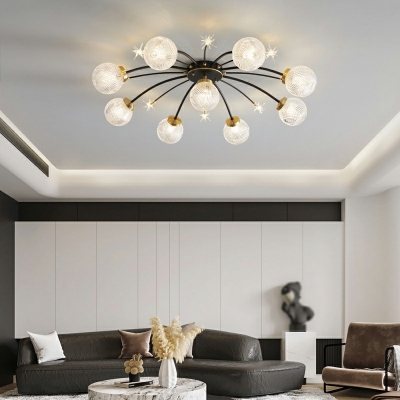 Sputnik Flush Mount Ceiling Light Modern Glass Multi-Lights for Living Room