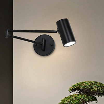 Flexible Arm Modern Wall Mounted Light Metal for Living Room