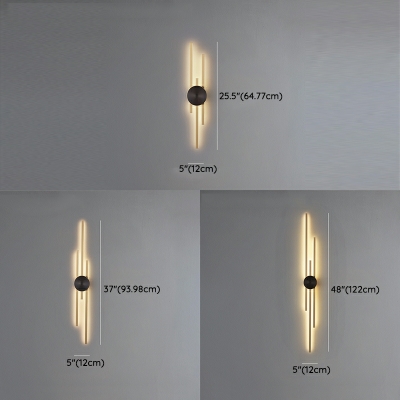 Metal Linear Shade LED Wall Mounted Lights for Home Decorations