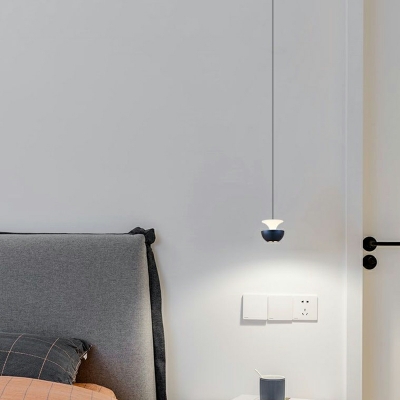 Modern Style Unique Shape 1 Light Metal Hanging Ceiling Light for Living Room