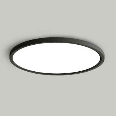 Round Modern Flush Mount Ceiling Light Fixture Acrylic for Living Room