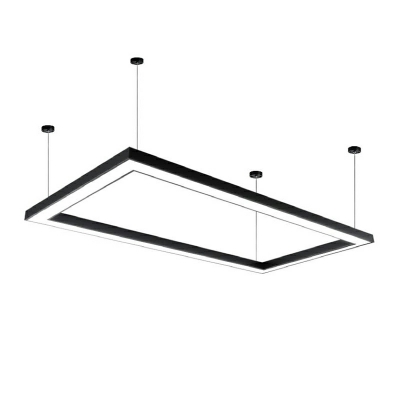 1 Light Modern Metal Simple Shape Hanging Pendant Lights for Office