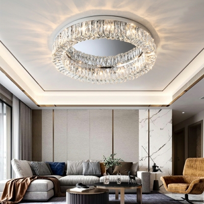 Contemporary Style LED Crystal Ceiling Lighting for Living Room