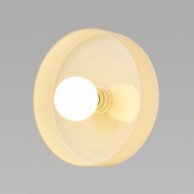 Cylinder Modern Semi Flush Mount Ceiling Light Glass for Aisles