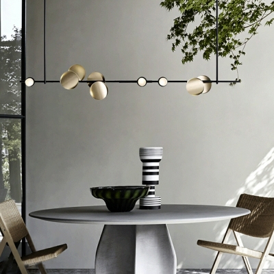Modern Style Unique Shape Metal Island Chandelier Lights for Living Room