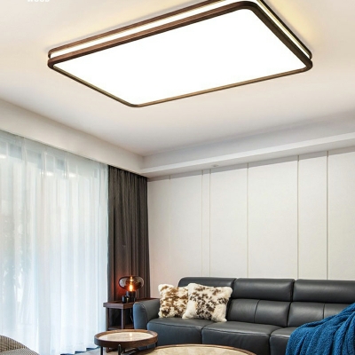 Modern Style Wood Simple Round Shape Pendant Light for Living Room
