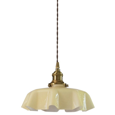 Ripples Glass Contemporary Pendant Light with Hanging Cord for Kitchen Island