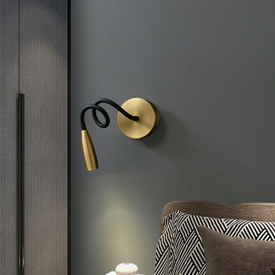 1 Light Modern SImple Shape Metal Wall Light Sconce for Living Room
