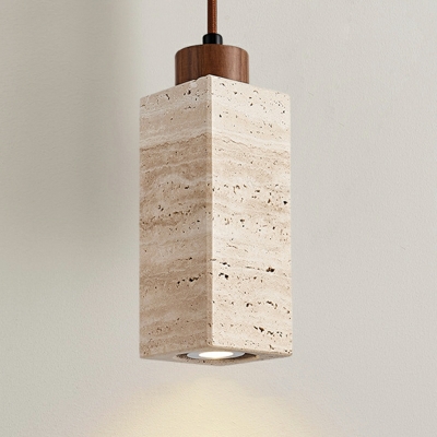 Geometric Modern Pendant Lighting Fixture Stone for Living Room