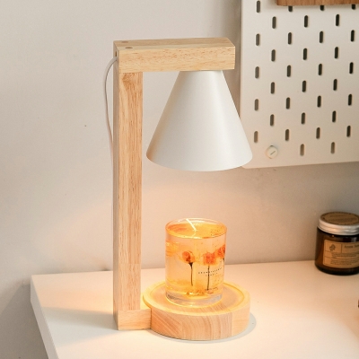Modern Lighting LED Creative Timing Dimming Wood Desk Lamp for Living Room