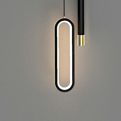 Modern Unique Shape 2 Lights Metal Down Lighting Pendant for Dining Room