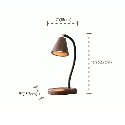 Contemporary Style Metal Taper Candle Table Lamp for Living Room