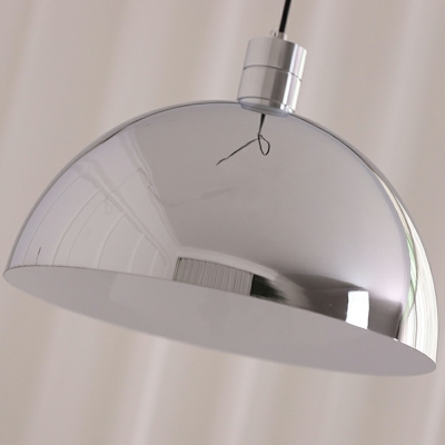 Dome Metal Pendant Lighting Fixtures Modern 1 Light for Living Room