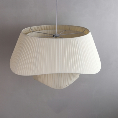 Lantern Modern Pendant Lighting Fixtures Fabric for Living Room