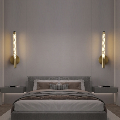 Modern Style Cylinder Shape LED Flush Mount Wall Sconce for Bedroom