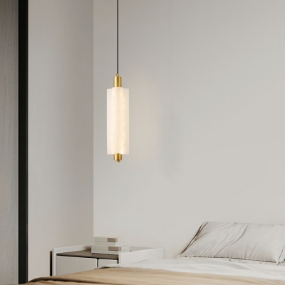 Metal Hanging Pendant Lights Cylinder Modern for Living Room