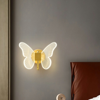 Kids Style Acrylic Wall Mounted Light Fixture Unique Shape Unique Shape for Bed Room