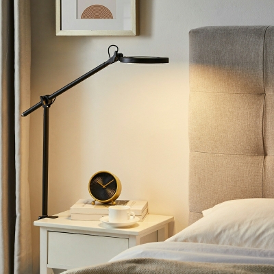 Long Arm Table Light Modern 1 Light Nightstand Lamp for Bedroom