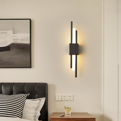 Modern Metal Wall Mounted Reading Lights Linear for Living Room