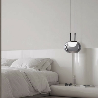 Modern Postmodern Style Simple Single Chandelier Glass  Material Pendant Light