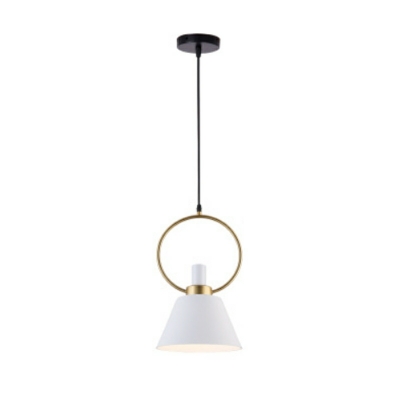 Cone Shaped Shade Hanging Pendnant Lamp Modern Metal for Living Room