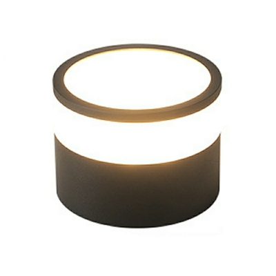 LED Contemporary Pendant Light Cylinder Shape Wrought Iron Ceiling Light