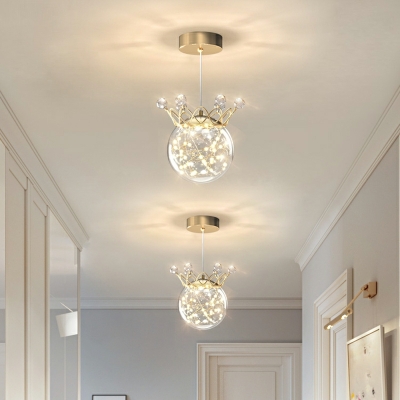 Modern Simple Style Glass Ceiling Light  Crystal Ceiling Pendant
