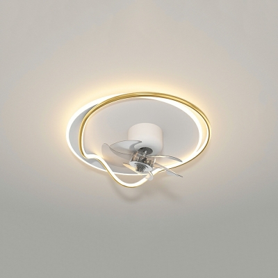Unique Shape Modern Style 5 Fans Ceiling Fan Light for Living Room