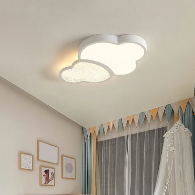 Cloud Modern Flush Mount Ceiling Light Fixture Acrylic for Living Room