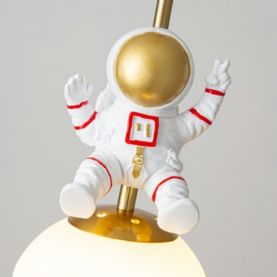 Modern Metal Pendant Lighting Fixtures Astronaut for Bed Room