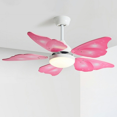LED Contemporary Pendant Light  Wrought Iron Kids' Room Ceiling Fan Light