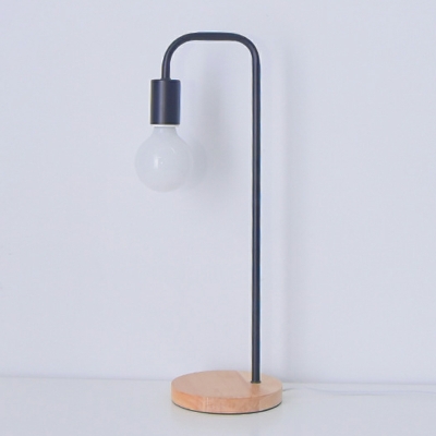 Minimalist Style Table Lamp Wrought Iron Desk Lamp for Study Room